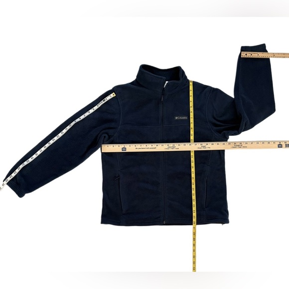 Columbia Men’s Blue Fleece Jacket Zipper Front Long Sleeve: Size - Large - Picture 6 of 10
